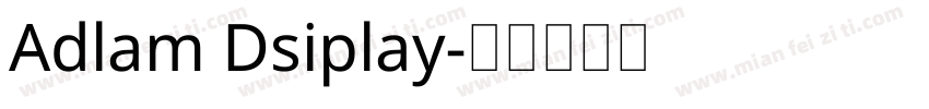 Adlam Dsiplay字体转换